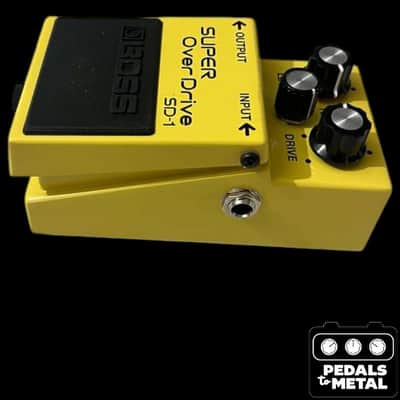 Boss SD-1 Super OverDrive (Silver Label) 1997 - Present - Yellow - X18013 image 4