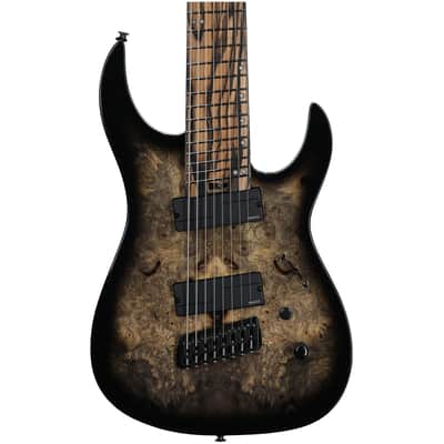 Legator Ninja N8FOD Multi-Scale 8-String Electric Guitar, Jupiter Burst, with Gig Bag image 3