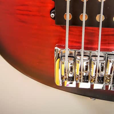 Maruszczyk Elwood X 5a-24+ 2016 'Red burst' Flame Maple Top & Back image 5