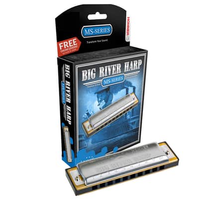Hohner 590BX-F MS Series Modular Big River Harp Harmonica - Key of F