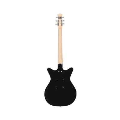 Danelectro STOCK 59-BLACK Stock '59 Series Double Cutaway Shorthorn Shape 6-String Electric Guitar image 4