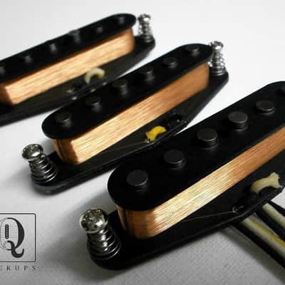HOT Stratocaster A2 Guitar Pickups SET Custom Hand Wound Fits Fender Strat by Q pickups image 1
