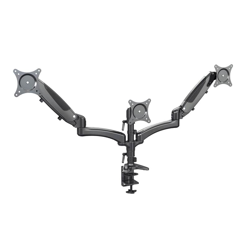 Mint Konig & Meyer 23878-000-55 Triple Monitor Mount, Black image 1