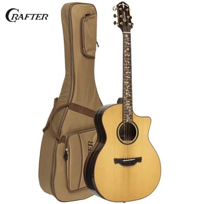 Crafter VL G28CE VVS VL Series Grand Auditorium Cutaway Solid Spruce Top Mahogany Neck 6-String Acoustic-Electric Guitar w/Gig Bag image 1
