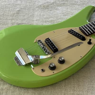 2023 Eastwood SG2C Flying Banana Green Finish Bizarre Guitar Yamaha Copy image 6