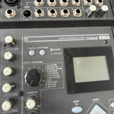 Korg D888 8-Track Digital Recording Studio 2000s - Black image 2
