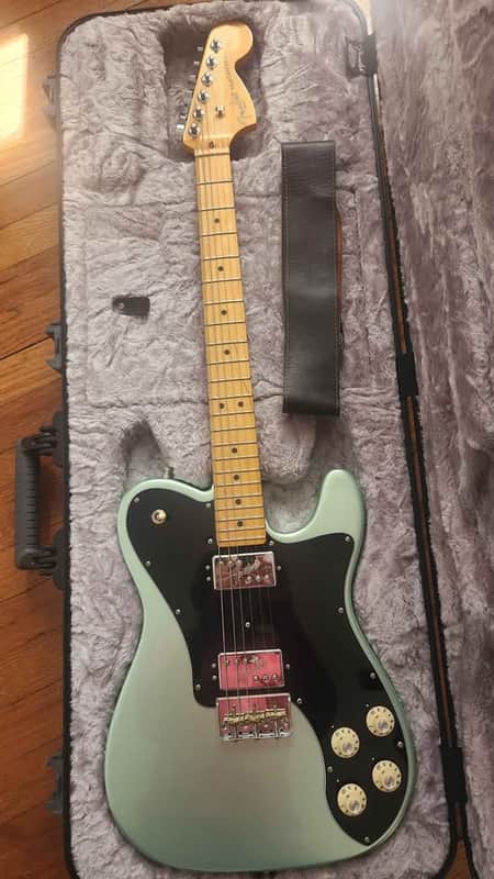 75th Anniversary Model - Fender American Professional II Telecaster Deluxe with Maple Fretboard2020 - Present - Mystic Surf Green image 1