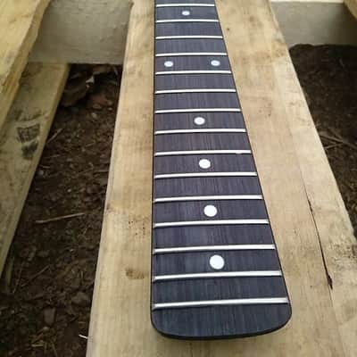 22 SS MODERN BLACK ST GUITAR NECK REPLACEMENT DIY FITS OEM image 3