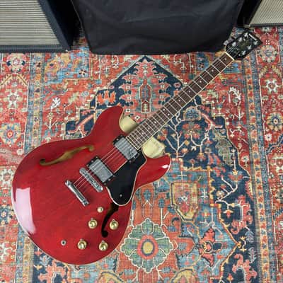 Yamaha SA700 Super Axe ES335 Style Semi Hollowbody Persimmon Red - 1983 image 5