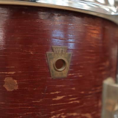 Vintage 1957 WFL 10x14" Snare Drum image 9