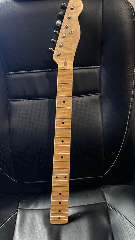 Warmoth Flamed Maple Telecaster Neck Clapton Profile 2000’s image 1