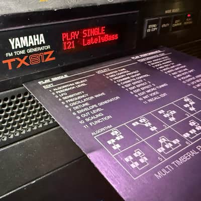 Yamaha TX81Z Rackmount FM Tone Generator 1987 - 1988 - Black
