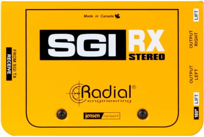 Radial Engineering SGI-STEREO-RX Stereo Studio Guitar Interface, RX Only Must be Used with Stereo TX image 1