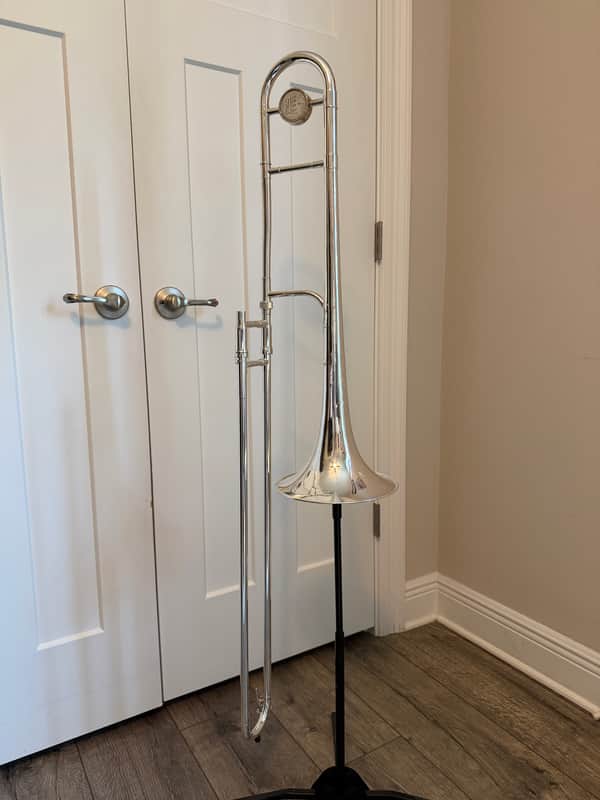 King 3B Professional Trombone, 1970's - Silver-Plated image 1