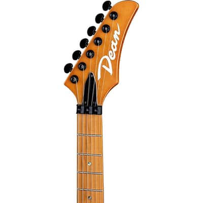 Dean MD 24 Roasted Maple with Floyd Electric Guitar Regular Vintage Blue image 5