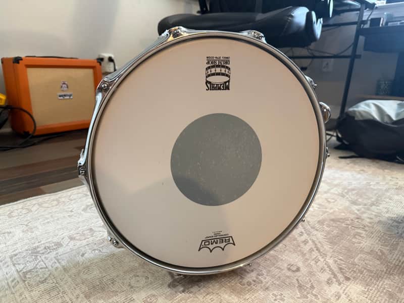 DW/Craviotto DW / Craviotto 14x5.5" Handcrafted Solid-Shell Maple Snare Drum (2003) – Green Badge Era #000803 2003 - Natural image 1
