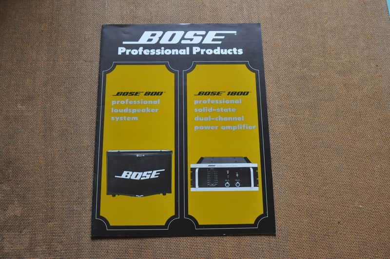 Bose vintage catalog booklet brochure. ca 1973 image 1