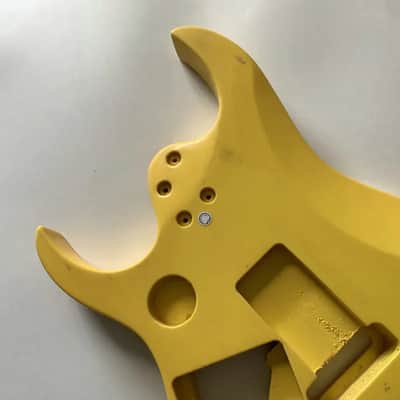 HSH Yellow Basswood Guitar Double Cutaway Body image 6