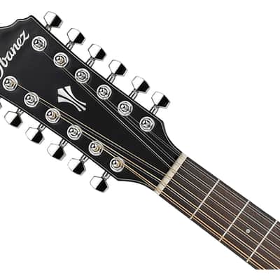 Used Ibanez AEG5012DVH AEG 12-String A/E Guitar - Dark Violin Sunburst image 4