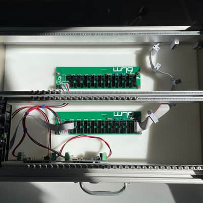 After Later Audio 6U 84HP Eurorack Modular Case WITH Noise Engineering Sono Abitus Audio Output Module 2018 Chrome / Aluminum image 1