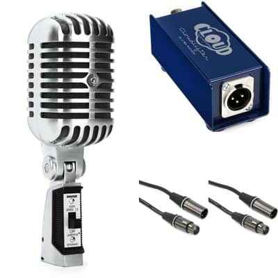 Shure 55SH Series II Cardioid Dynamic Vocal Microphone and Cloudlifter Bundle