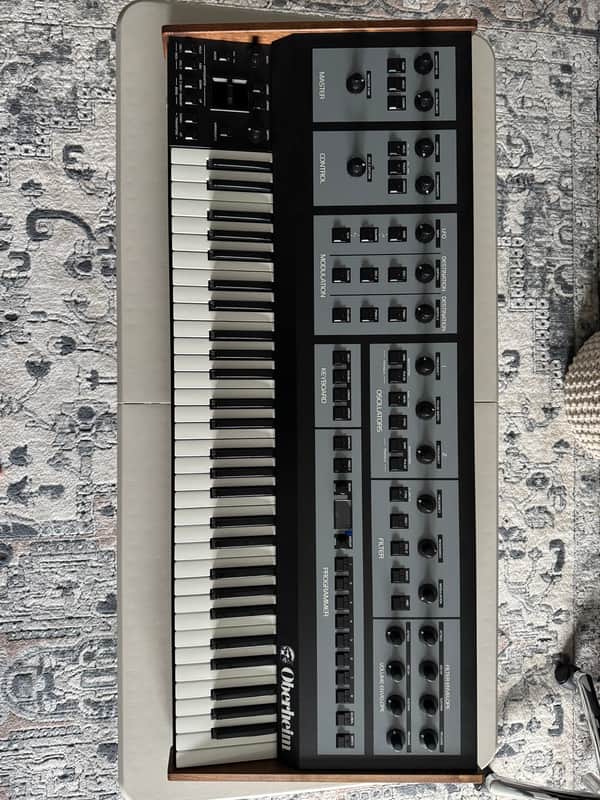 Oberheim OB-X8 61-Key 8-Voice Synthesizer 2022 - Present - Black with Wood Sides image 1