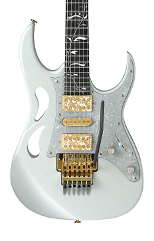 Ibanez PIA3761-SLW Steve Vai Signature Electric Guitar Stallion White image 1