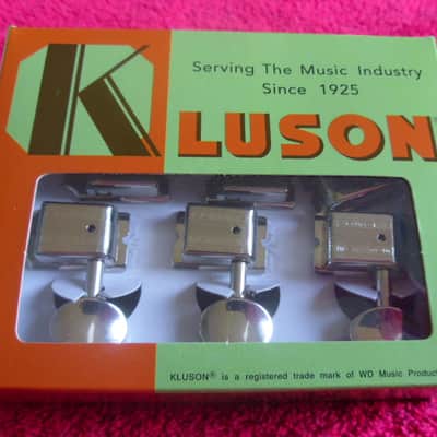 Kluson Supreme Vintage Style 6 Inline (KTS9105MN) 18:1, Nickel. Free Shipping. image 12