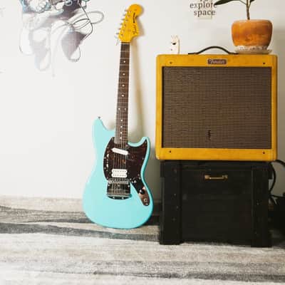2007 Fender HMG-69KC SBL Kurt Cobain Mustang Ikebe Mod Super Rare CIJ image 20