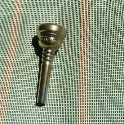 GOLD PLATED VINTAGE RUDY MUCK CUSHION 13C RIM CORNET MOUTHPIECE MID 1950'S VERY GOOD SHAPE ORIG FIN 90% APROX. image 7