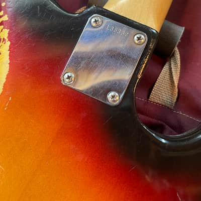 Lefty! Super Rare! Fender Jazz Bass 1963 - Sunburst image 7
