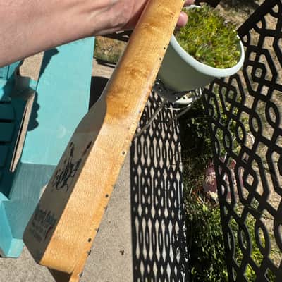 Late 80s Warmoth Telecaster Tele Birdseye Maple Neck Floyd Compound Radius Clapton Profile image 15