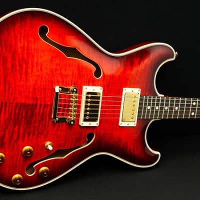 Knaggs Guitars - Sheyenne - Hollow Body - Indian Red Burst Sheyenne - Hollow Body - Gloss -  OHSC - Call for Best Price !!! image 9