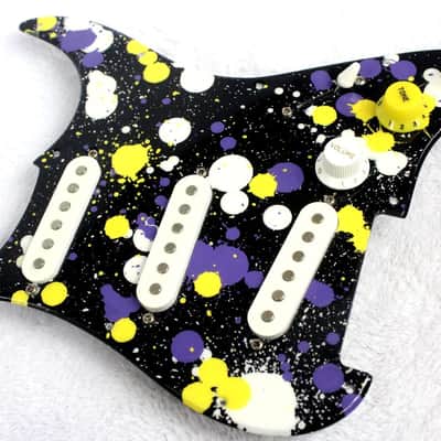 Custom Splat Painted Fender Squier SE (CXS Series) Loaded Pickguard image 3