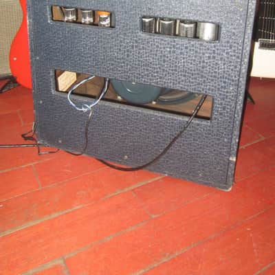 1960 Ampeg M-15 Big M Combo Amp Blue Tolex image 5