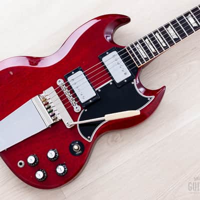 1965 Gibson SG Standard Vintage Guitar Cherry w/ T Tops & Case, 1 11/16" Nut