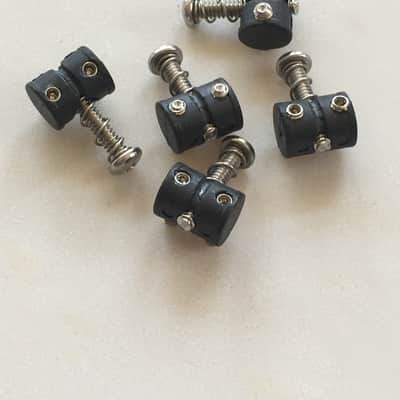 5 Black Graph Tech Saddles Offset Bridge Fender Jaguar Jazzmaster Mustang Guitar image 2
