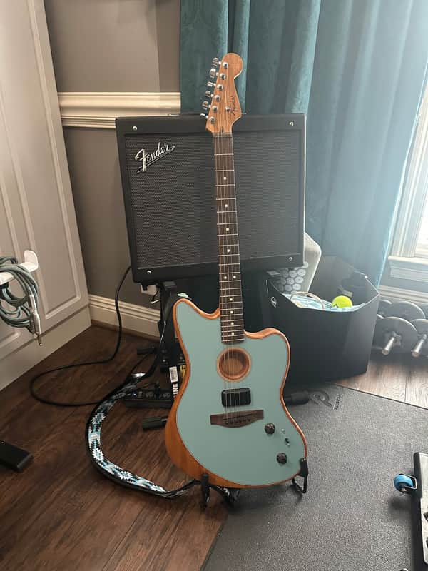 Fender Acoustasonic Player Jazzmaster 2024 - Ice Blue