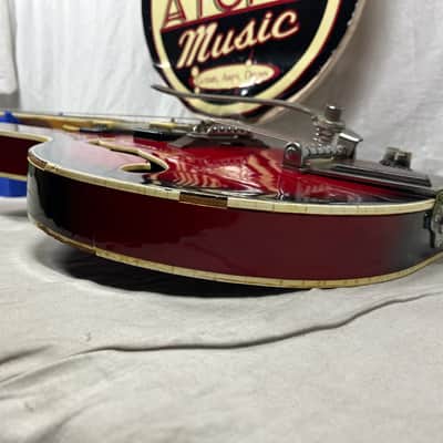 Univox Coily U1825 Hollow Body Guitar MIJ Made In Japan Vintage Redburst - AS IS! needs new nut image 19