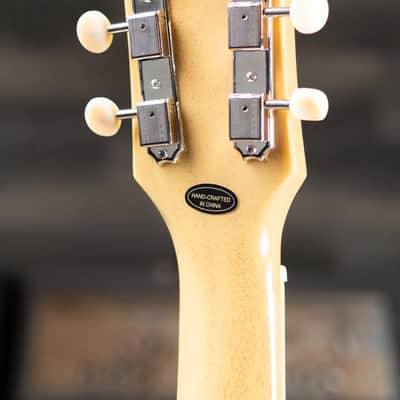Epiphone 1960 Les Paul Special Double Cut Reissue Electric Guitar - TV Yellow with Hardshell Case image 6