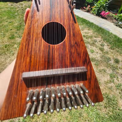 Beautiful Vintage Antique Rosewood Psaltry 18" image 1