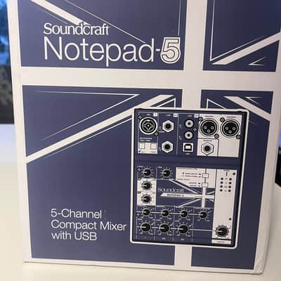 Soundcraft Notepad-5 5-Channel Analog Mixer 2010s - Blue image 2