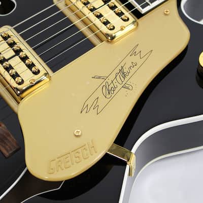 Gretsch G6120BK Pro Chet Atkins Hollow Body  Black w/ Gold Electric Guitar image 8