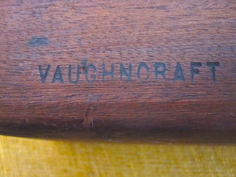 Vaughncraft W4.5 10" Large Mahogany Wood Block - Vintage image 1