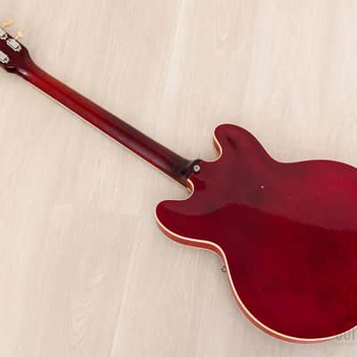 1962 Gibson ES-335 TDC Vintage Semi-Hollow Guitar Cherry w/ Bigsby, Pat # Pickups, Lifton Case image 14