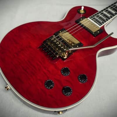 Epiphone Alex Lifeson Les Paul Custom Axcess Quilt - Ruby image 7