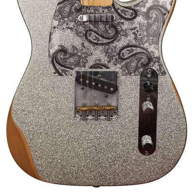Fender Brad Paisley Road Worn Telecaster 2021 - Silver Sparkle image 3