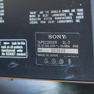 1970s Sony Stereo Elcaset Deck EL-7 image 15