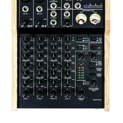 ART TubeMix Five Channel Mixer with USB and Assignable 12AX7 Tube, Black image 3