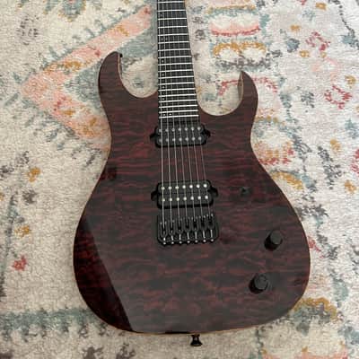 Sherman Custom 7 String 2013 - Nitro Purple Quilt image 2